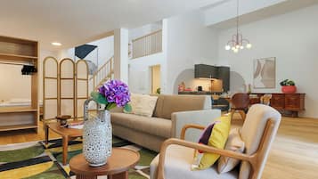 Studio Superior, balkon | Tirai kedap cahaya, setrika/meja setrika, dan Wi-Fi gratis