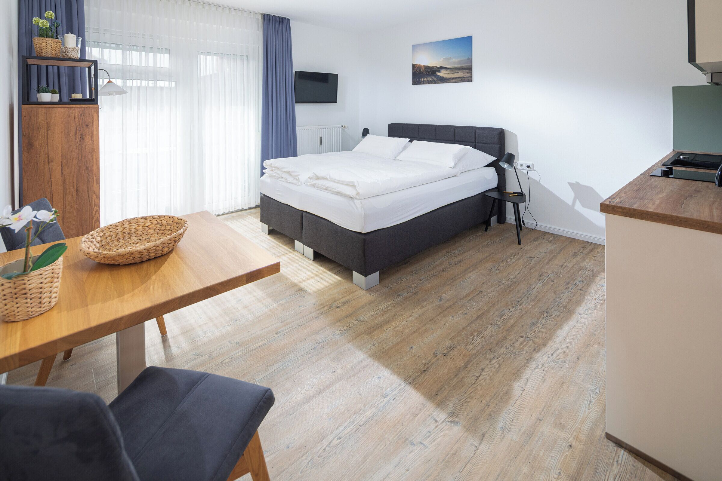 Komfortables 1-zimmer-app. Mit Einem Boxspringbett Und Zugang Zum Südbalkon - Juist
