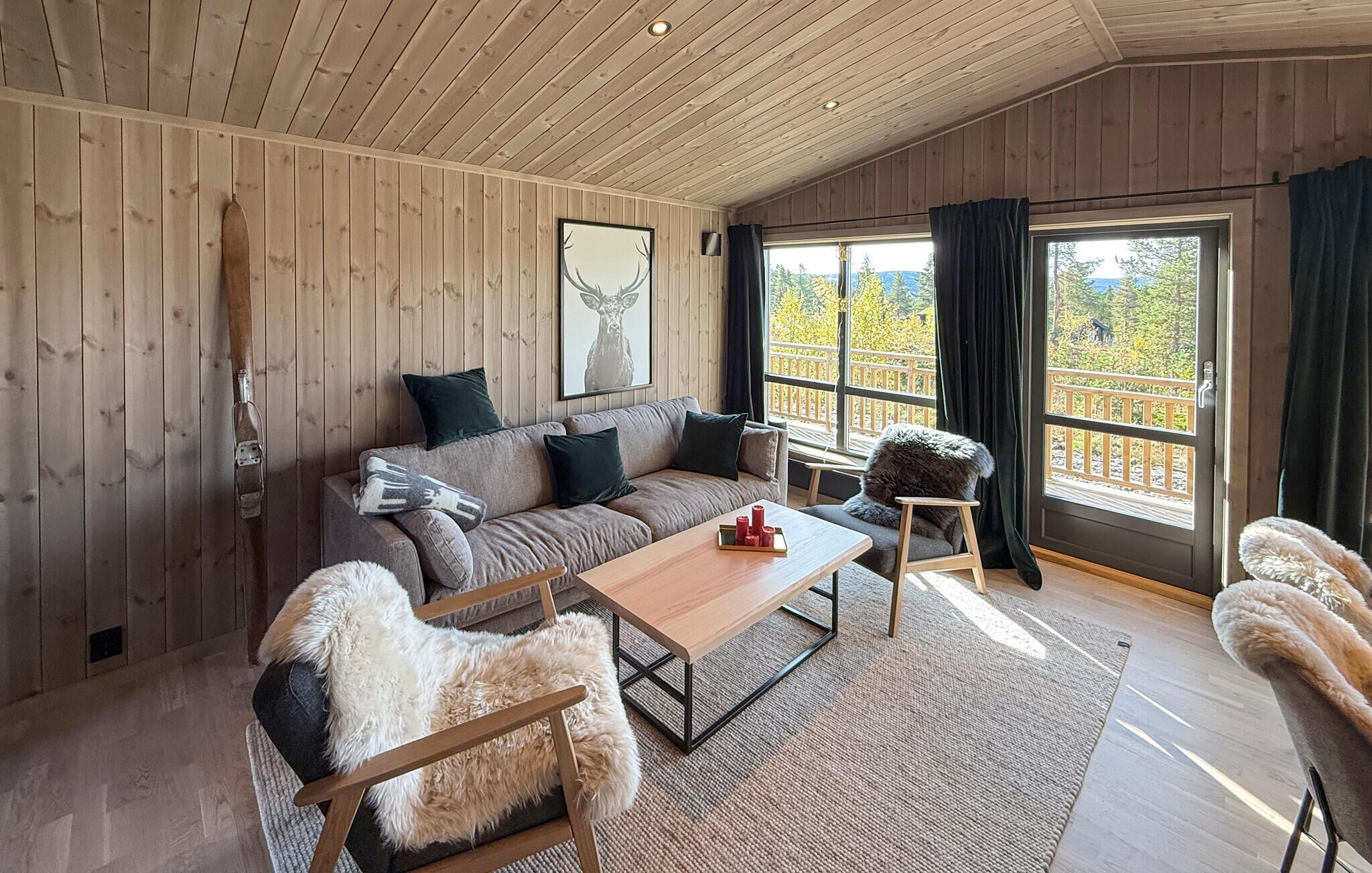 Smart-tv en een open haard