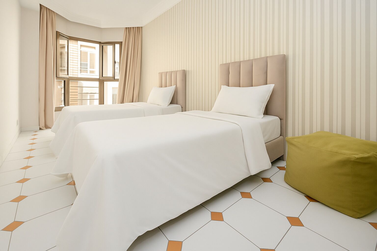 2 室のベッドルーム、WiFi