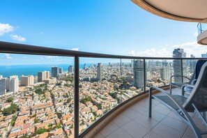Apartment, Sea View | Balcony - High-Rise Sea-View Stay by Sea N' Rent (Tel Aviv)