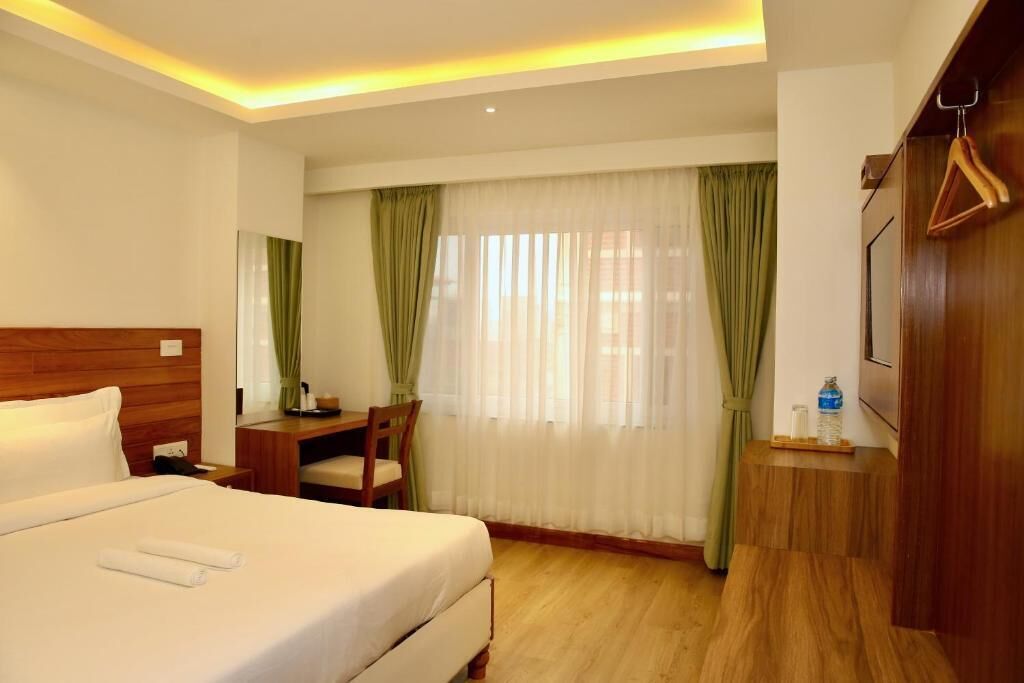 Economy eenpersoonskamer, uitzicht op de stad | Gratis wifi