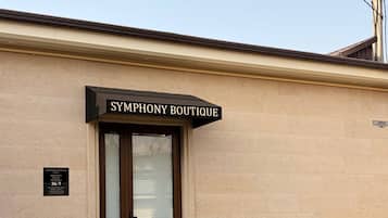 Majoituspaikan sisäänkäynti