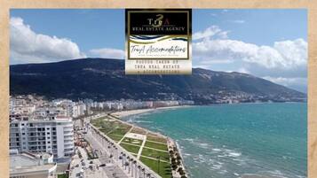 Uitzicht op strand/zee