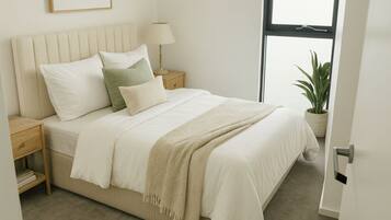 2 bedrooms, iron/ironing board, WiFi, bed sheets