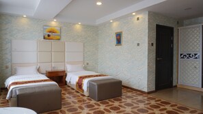 Deluxe Double or Twin Room | Desk, laptop workspace, iron/ironing board, free WiFi