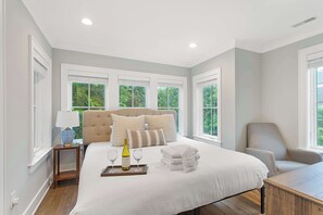 2 bedrooms, iron/ironing board, travel crib, WiFi