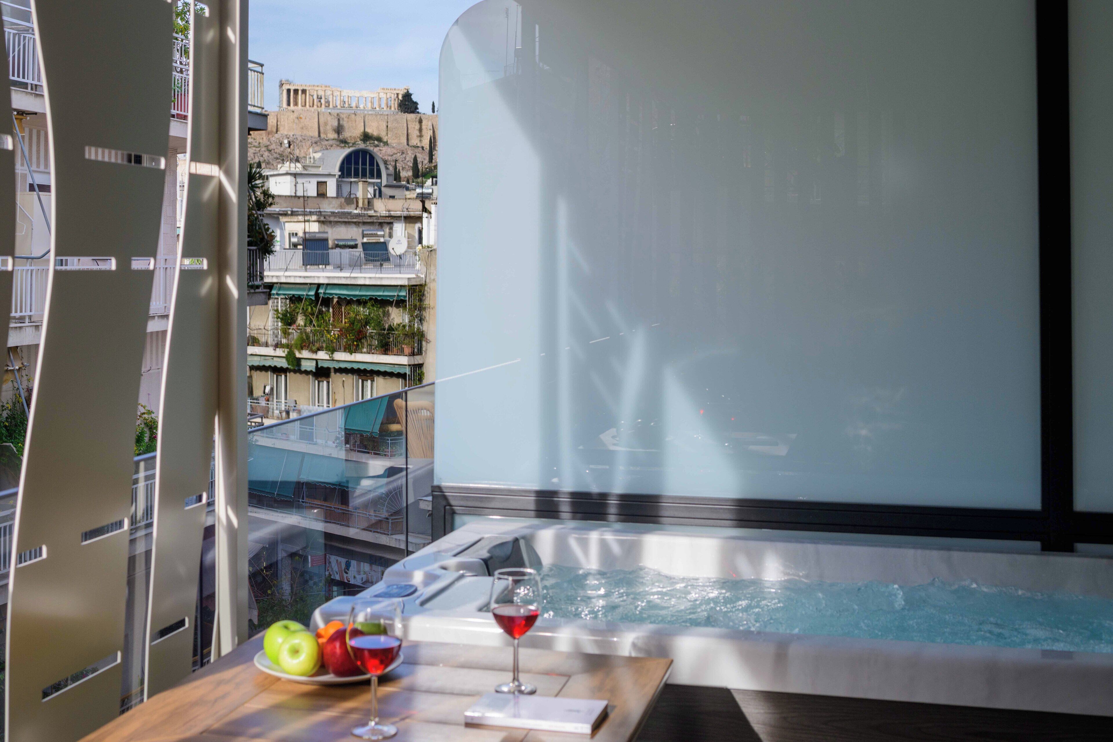 Premium 1-Bedroom Suite with Outdoor Hot Tub | テラス / パティオ