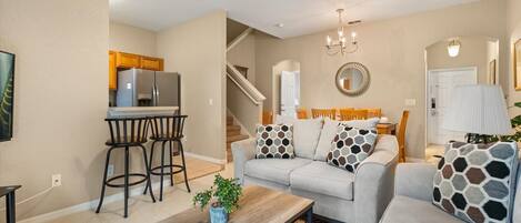 TV, DVD player, offices