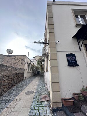 A szálláshely homlokzata