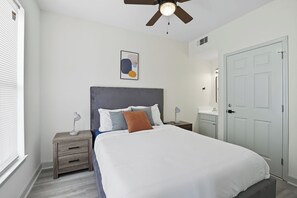 Desk, iron/ironing board, travel cot, free WiFi