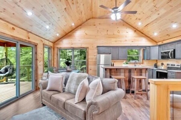 TV, fireplace, video games - Sneaky Bear: Mtn Views, Secluded, Hot Tub, Wifi, Games (Sevierville)