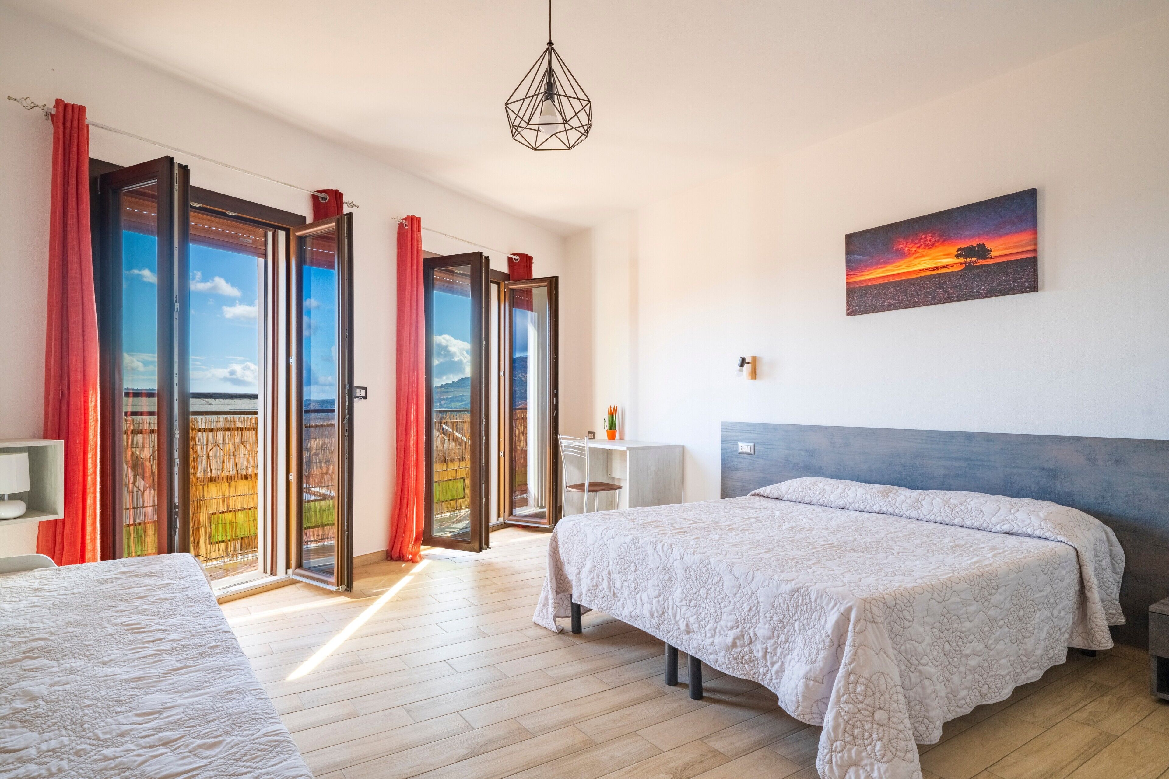 1 dormitorio y ropa de cama