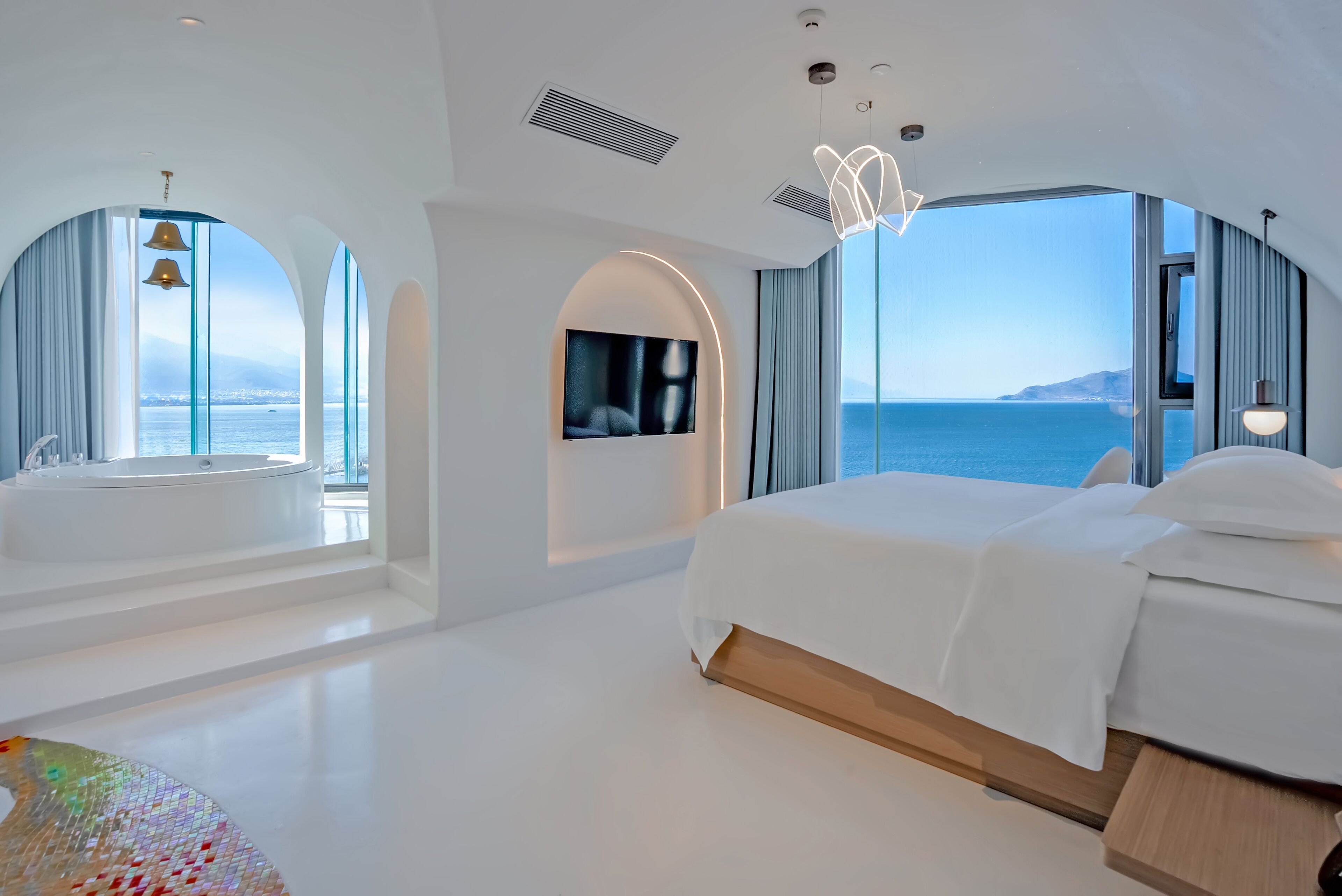 高级套房, 海洋景观 | 遮光窗帘、隔音、免费 WiFi