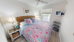2 bedrooms, iron/ironing board, free WiFi, bed sheets