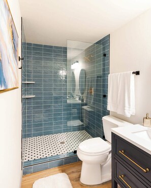 Shower, hair dryer