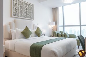 Departamento de lujo, balcón, vista a la marina | Tabla de planchar con plancha, cunas, wifi gratis y ropa de cama 