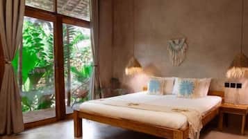 Deluxe tweepersoonskamer, uitzicht op tuin