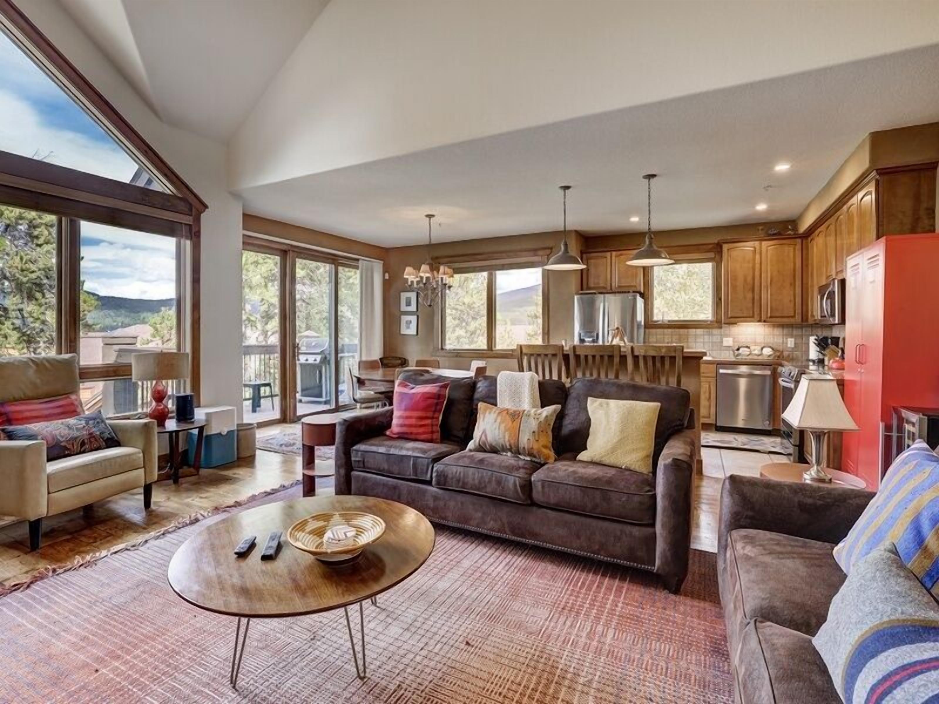 TV, fireplace, foosball