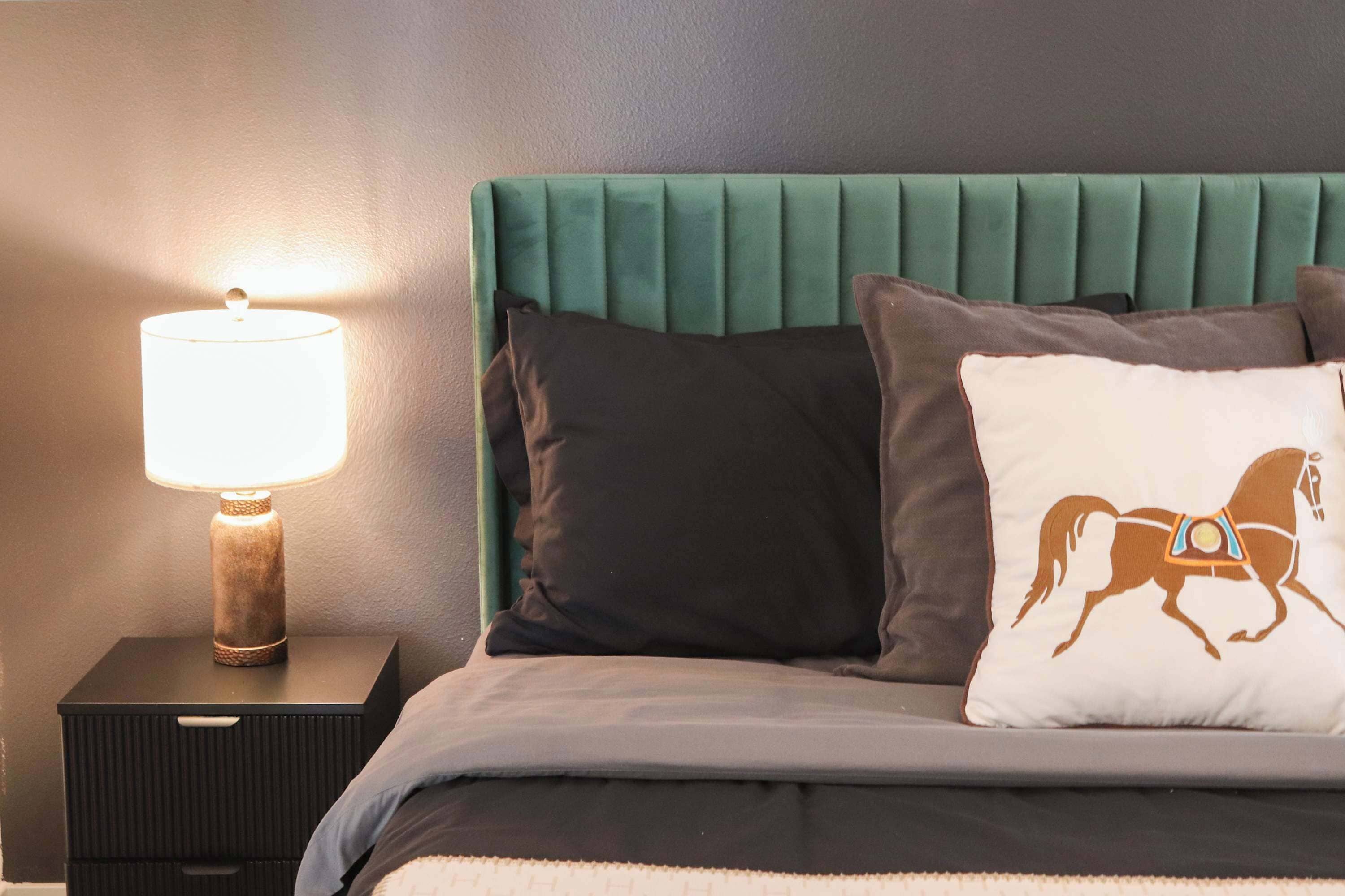 1 bedroom, desk, iron/ironing board, travel cot