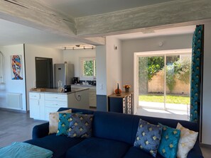 Televisión, chimenea y reproductor de DVD 