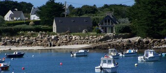 Casa de Vacaciones 'Ker Marian - Les Gîtes Marins Des' con Vista al Mar, Jardín Compartido y Wi-Fi