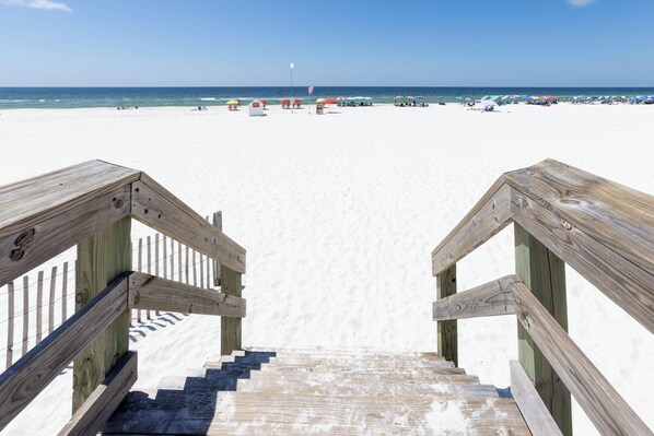 On the beach