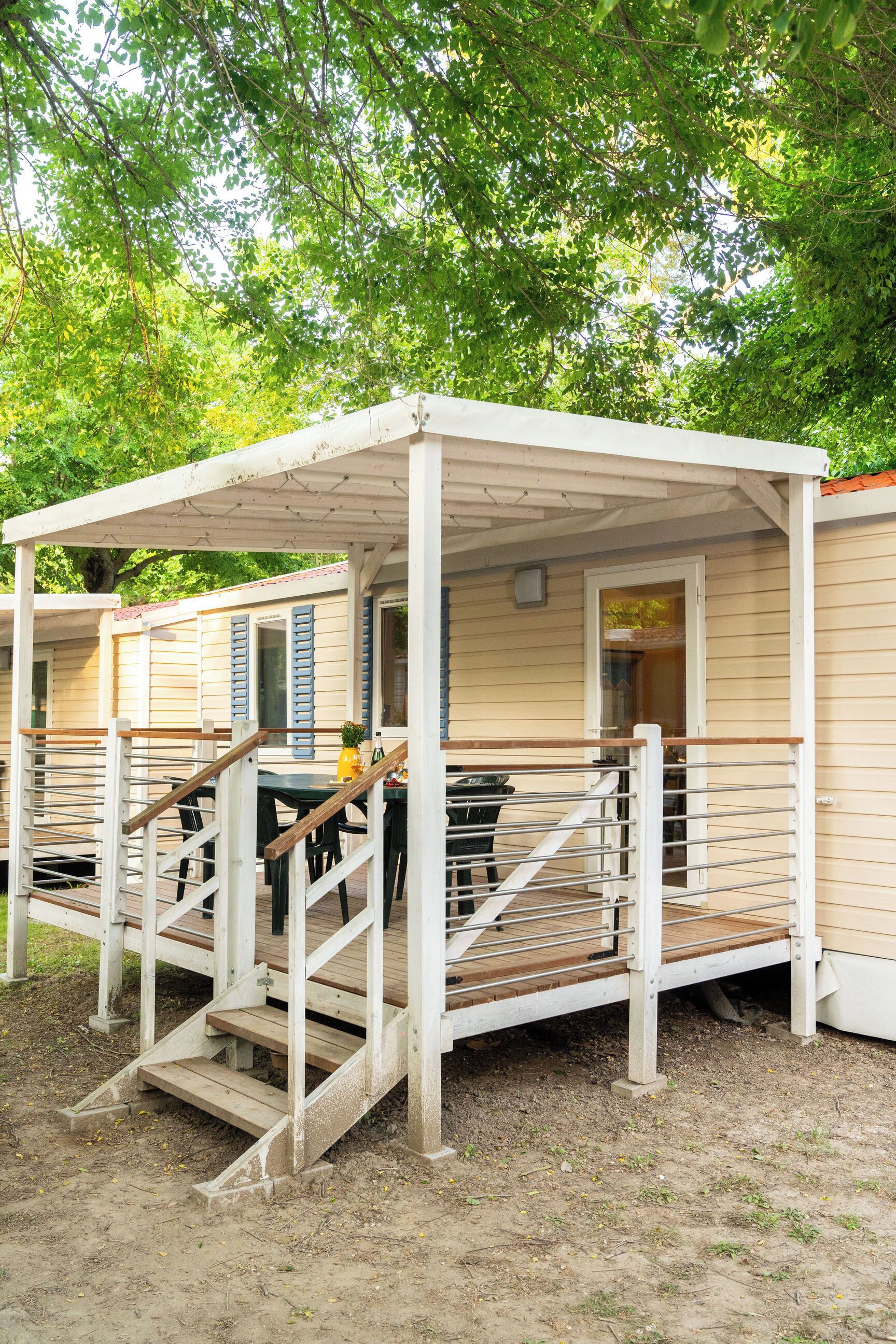 Mobile Home Supérieur, vue jardin | Terrasse/Patio