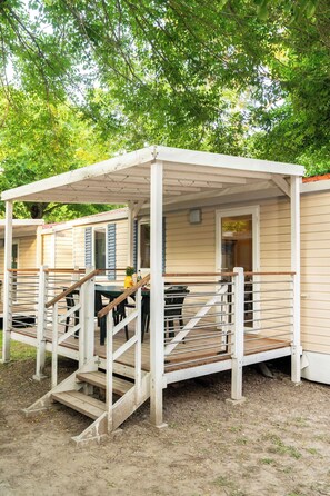 Mobile Home Supérieur, vue jardin | Terrasse/Patio