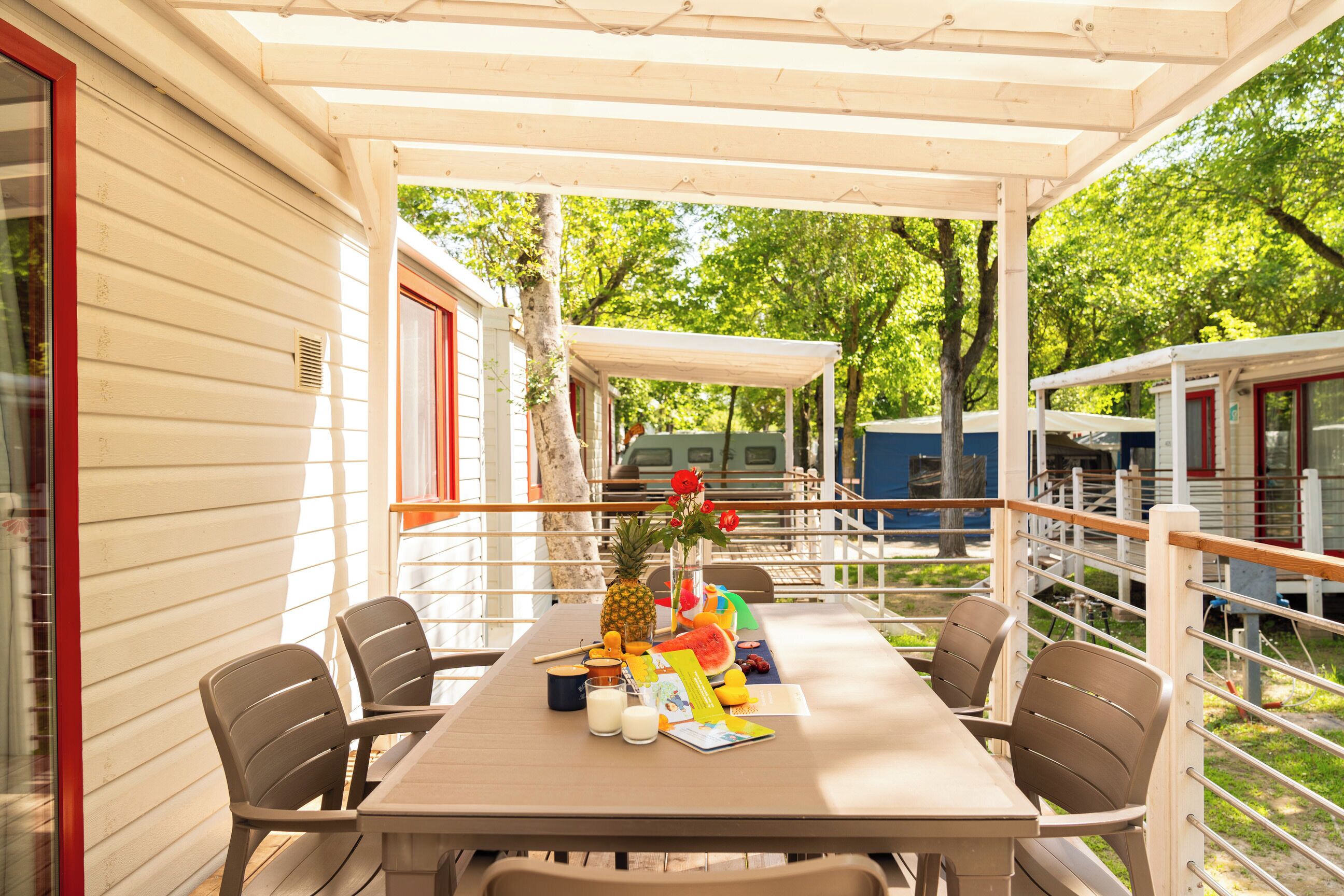 Mobile Premium-Unterkunft, Gartenblick | Terrasse/Patio