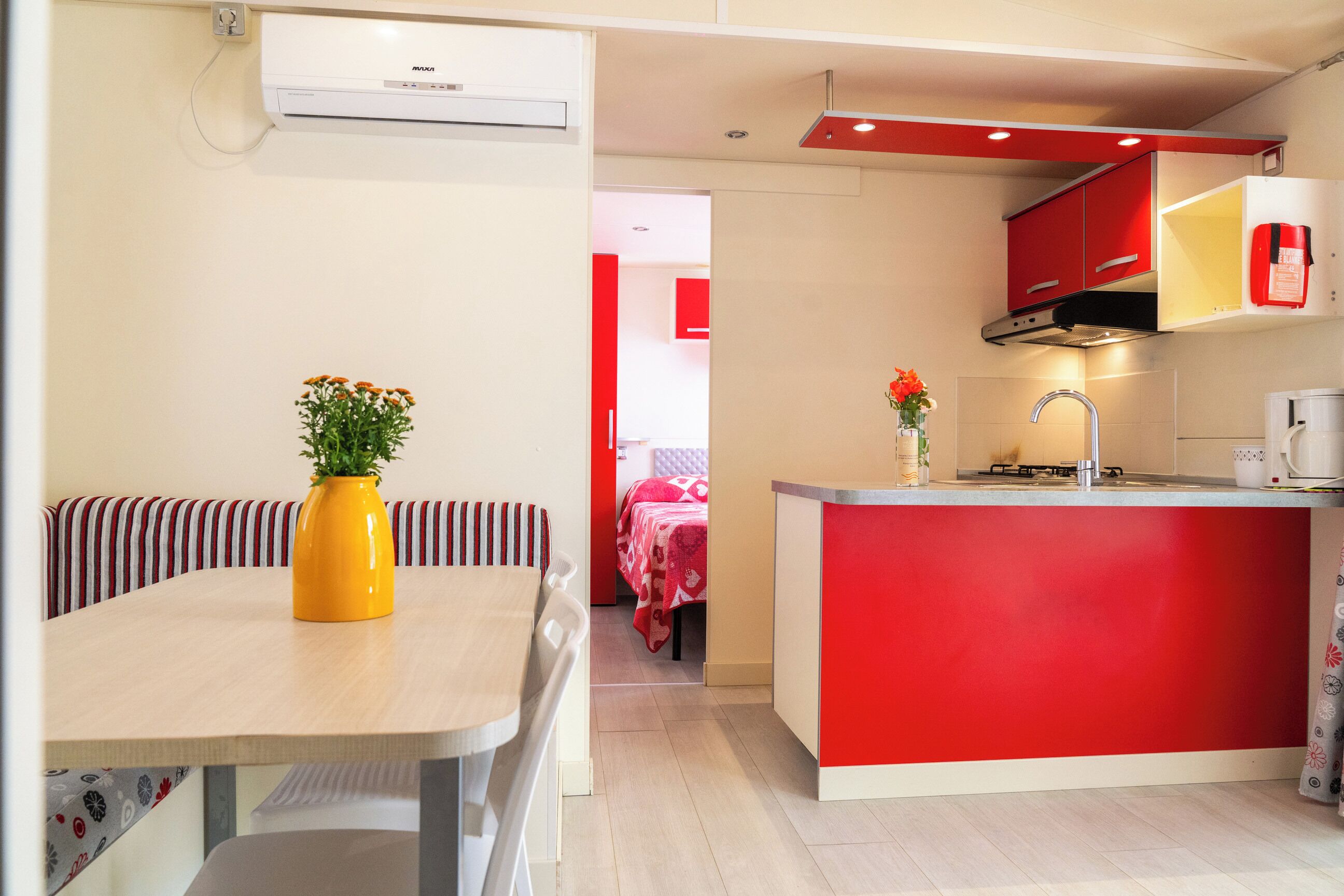 Premium Mobile Home, Garden View | Living area | TV