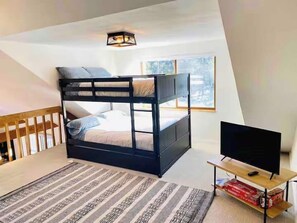 2 bedrooms, iron/ironing board, travel crib, WiFi