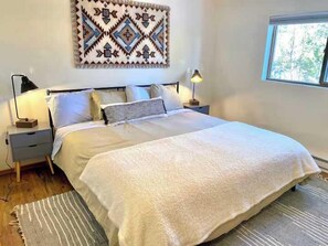 2 bedrooms, iron/ironing board, travel crib, WiFi