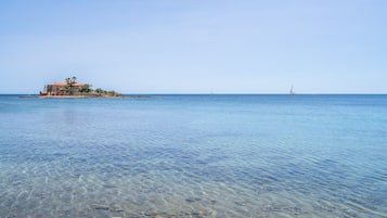 Vlak bij het strand