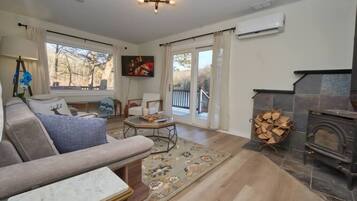 TV connectée, cheminée