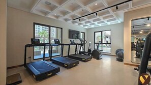 Apartment, Balcony, Pool View | Iron/ironing board, free WiFi