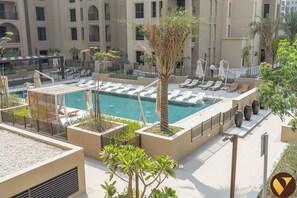 Apartment, Balcony, Pool View