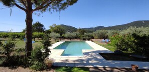 Pool - Gîte 'Romarin' with Mountain View, Wi-Fi and Air Conditioning (Entrechaux)