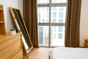 1 室のベッドルーム、アイロン / アイロン台、WiFi、ベッドシーツ