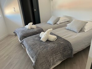 2 quartos, roupa de cama