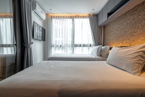 2 habitaciones, tabla de planchar con plancha, wifi y ropa de cama