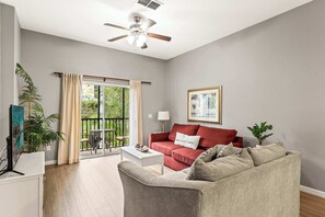 Appart'hôtel, plusieurs lits, balcon, vue jardin (Palm Breeze) | Vue de la chambre