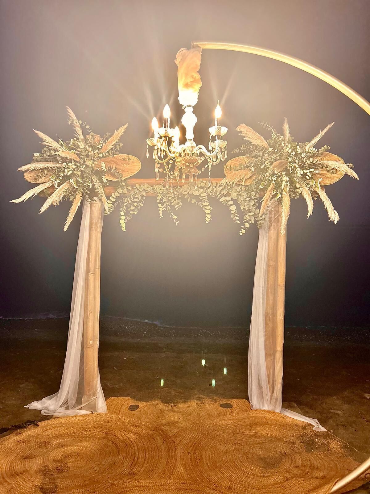 Zona para bodas al aire libre