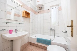 Hair dryer, towels