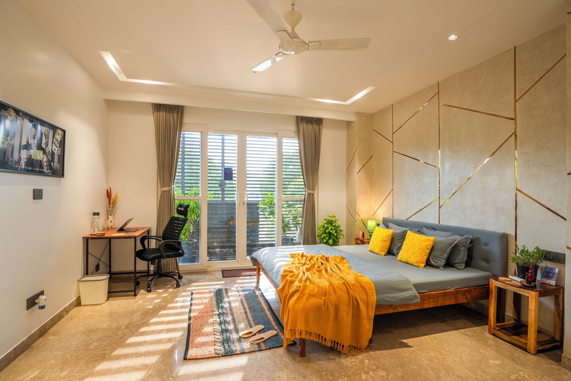 スタンダード ダブルルーム シティビュー | ノートパソコン用作業スペース、防音設備、アイロン / アイロン台、WiFi (無料)