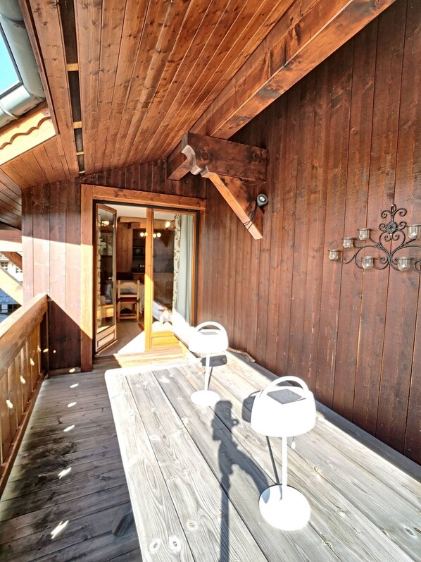 Terrace/patio - 2 CMC316 - Warm 3 rooms in the heart of the village (Praz-sur-Arly)