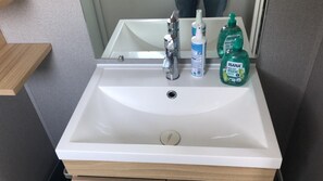 Shower, hair dryer