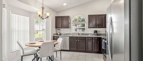 House, Multiple Beds, Pool Access, Pool View (Magical Family Getaway) | Private kitchen | Coffee/tea maker