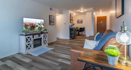 Charming 1-bedroom apartment in historic downtown Cedar Falls with AC.