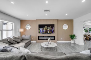 Smart TV, ping pong, books